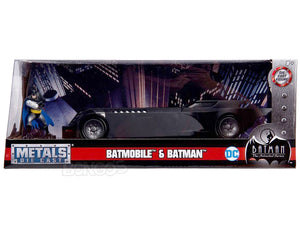 Batmobile - Batman The Animated Series w/ Batman Figure 1:24 Scale - Jada Diecast Model
