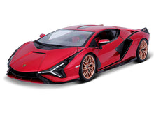 Load image into Gallery viewer, Lamborghini Sian FKP37 1:18 Scale - Bburago Diecast Model (RED)