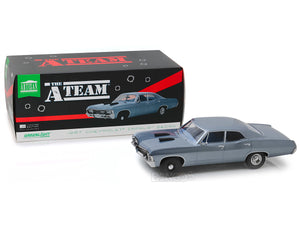 "A-Team" 1967 Chevy Impala Sedan 1:18 Scale - Greenlight Diecast Model Car (Blue)