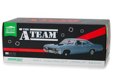 Load image into Gallery viewer, &quot;A-Team&quot; 1967 Chevy Impala Sedan 1:18 Scale - Greenlight Diecast Model Car (Blue)