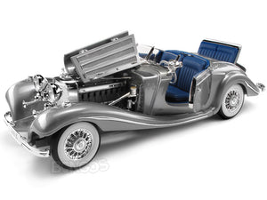 1936 Mercedes-Benz 500K Roadster 1:18 Scale - Maisto Diecast Model Car (Grey)