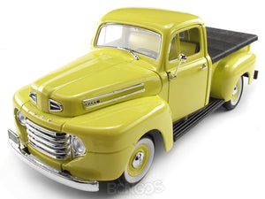 1948 Ford F-1 Pickup 1:18 Scale - Yatming Diecast Model Car (Yellow)