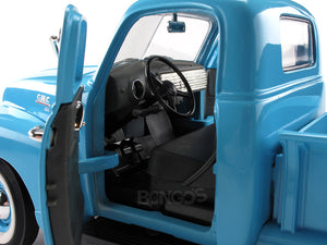 1950 GMC 150 Pickup 1:18 Scale - Yatming Diecast Model Car (Blue)