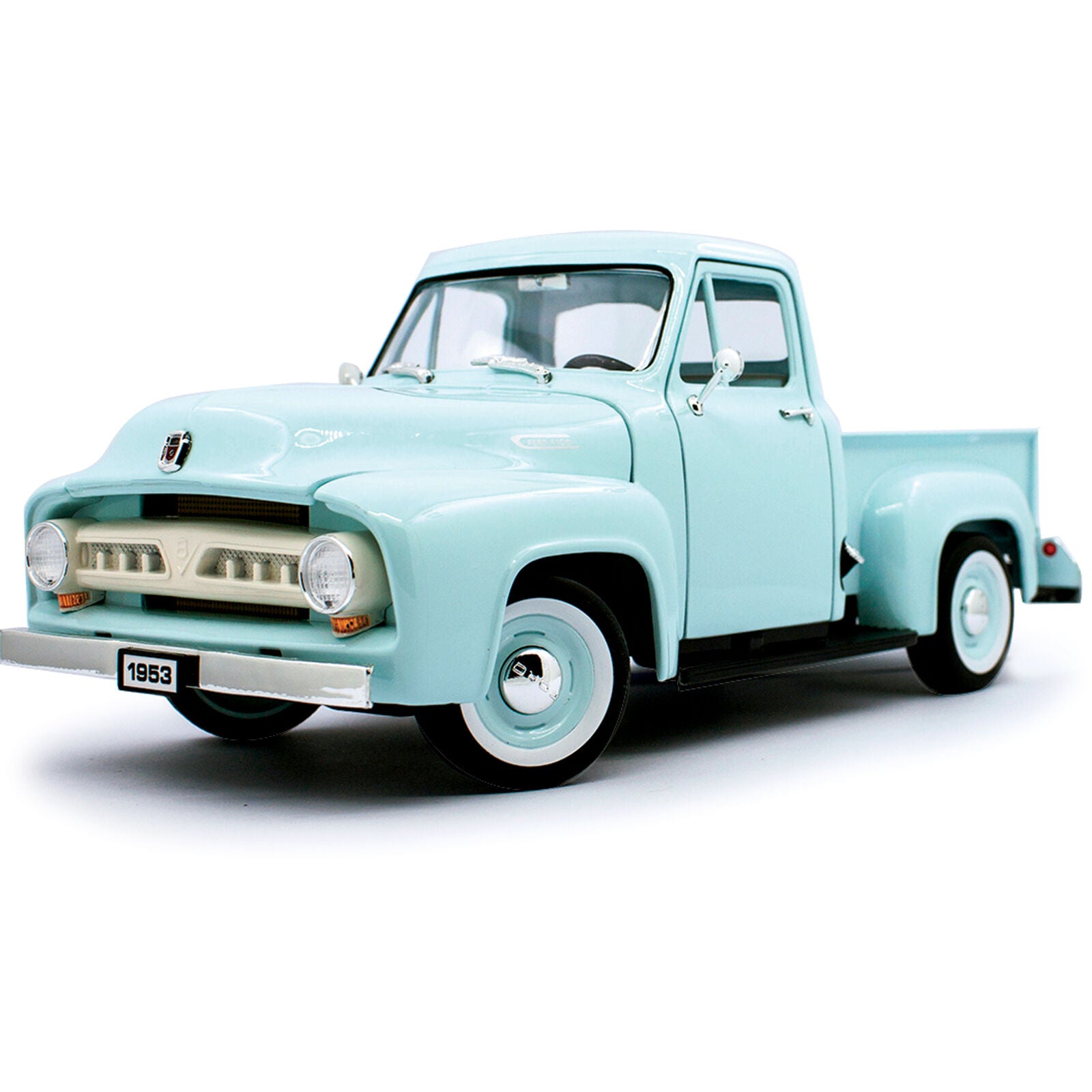 1953 Ford F-100 Pickup 1:18 Scale - Yatming Diecast Model Car (Green)