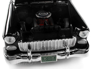 1955 Chevy Bel Air 1:18 Scale - MotorMax Diecast Model Car (Black)