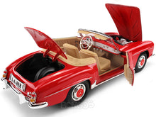 Load image into Gallery viewer, 1955 Mercedes-Benz 190 SL Cabriolet 1:18 Scale - Maisto Diecast Model Car (Red)