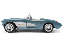 Load image into Gallery viewer, 1957 Chevy (Chevrolet) Corvette 1:18 Scale - Yatming Diecast Model Car (Blue)