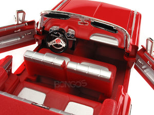 1959 Chevy Impala Convertible 1:18 Scale - Yatming Diecast Model Car (Red)