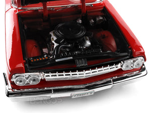 1962 Chevy Bel Air Hardtop 1:18 Scale - Maisto Diecast Model Car (Red)