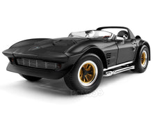 Load image into Gallery viewer, 1964 Chevy Corvette Grand Sport 1:18 Scale - Yatming Diecast Model [Matt Black]