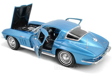 Load image into Gallery viewer, 1965 Chevy Corvette Stingray 1:18 Scale - Maisto Diecast Model Car (Blue)