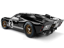 Load image into Gallery viewer, 1966 Ford GT-40 (GT40) Mk II #2 Le Mans &quot;Winner&quot; McLaren/Amon 1:18 Scale - Shelby Collectables Diecast Model Car (Black)