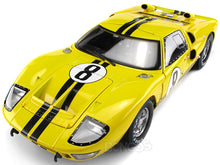 Load image into Gallery viewer, 1966 Ford GT-40 (GT40) Mk II #8 Le Mans Whitmore/Gardner 1:18 Scale - Shelby Collectables Diecast Model Car (Yellow)