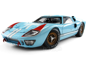 1966 Ford GT-40 (GT40) Mk II 1:18 Scale - Shelby Collectables Diecast Model Car (Gulf/Plain)