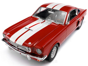 1966 Shelby GT350 (Mustang) 1:18 Scale - Shelby Collectables Diecast Model Car (Red)