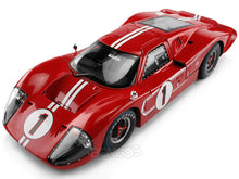 Load image into Gallery viewer, 1967 Ford GT-40 (GT40) Mk IV #1 &quot;Le Mans Winner - Gurney/Foyt&quot; 1:18 Scale - Shelby Collectables Diecast Model Car (Red)