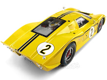 Load image into Gallery viewer, 1967 Ford GT-40 (GT40) Mk IV #2 &quot;Le Mans - McLaren/ Donohue&quot; 1:18 Scale - Shelby Collectables Diecast Model Car (Yellow)