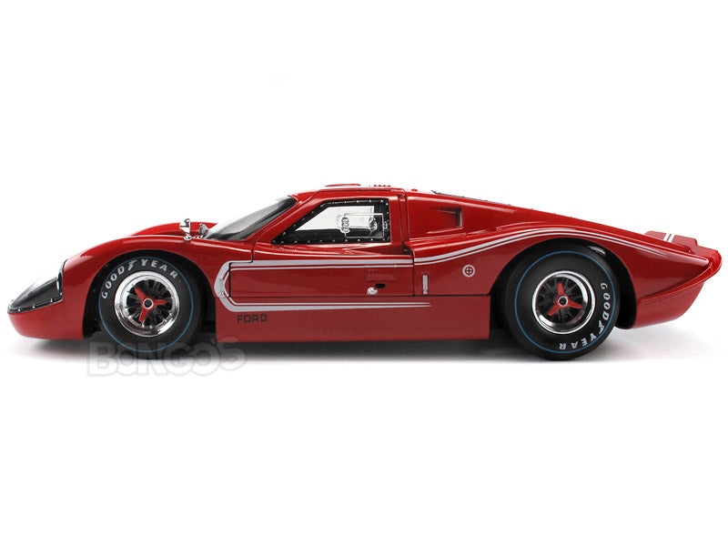 1967 Ford GT-40 (GT40) Mk IV 1:18 Scale - Shelby Collectables Diecast Model Car (Red)