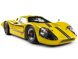 1967 Ford GT-40 (GT40) Mk IV 1:18 Scale - Shelby Collectables Diecast Model Car (Yellow)