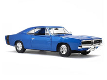 Load image into Gallery viewer, 1969 Dodge Charger R/T 1:18 Scale - Maisto Diecast Model Car (Blue)