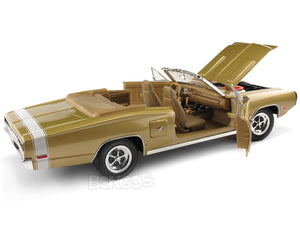 1970 Dodge Coronet R/T Hemi 1:18 Scale - Yatming Diecast Model Car (Gold)