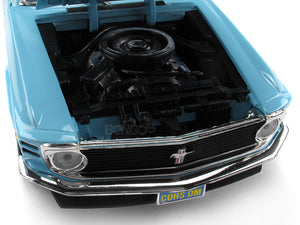1970 Ford Boss 429 Mustang 1:18 Scale - MotorMax Diecast Model Car (Blue)