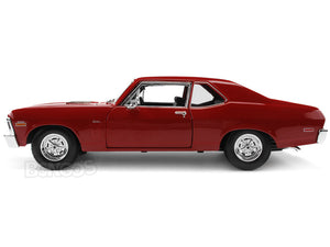 1970 Chevy Nova SS 396 1:18 Scale - Maisto Diecast Model Car (Red)