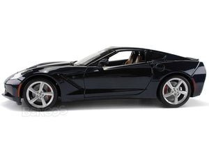 2014 Chevy Corvette (C7) Stingray 1:18 Scale - Maisto Diecast Model Car (Dark Blue)