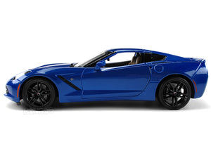 2014 Chevy Corvette (C7) Stingray Z51 1:18 Scale - Maisto Diecast Model Car (Blue)