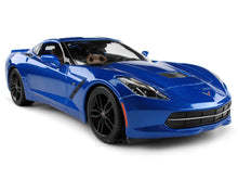 Load image into Gallery viewer, 2014 Chevy Corvette (C7) Stingray Z51 1:18 Scale - Maisto Diecast Model Car (Blue)