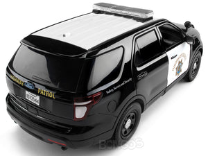 2015 Ford Police Interceptor Utility "California Highway Patrol" 1:18 Scale - MotorMax Diecast Model Car (B/W)