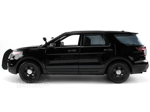 2015 Ford Police Interceptor Utility SUV 1:18 Scale - MotorMax Diecast Model Car (Black)