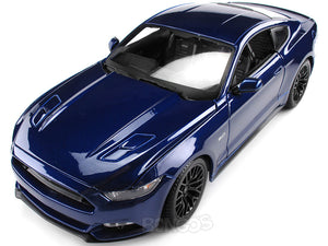 2015 Ford Mustang GT 1:18 Scale - Maisto Diecast Model Car (Blue)