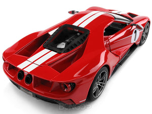 2017 Ford GT #1 1:18 Scale - Maisto Diecast Model Car (Red)