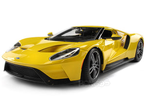 2017 Ford GT 1:18 Scale - Maisto Diecast Model Car (Yellow)