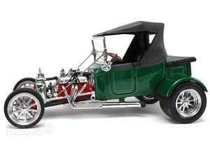 1923 Ford Model T "T-Bucket" 1:18 Scale - Yatming Diecast Model Car (Green/Roof)