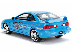 "Fast & Furious" Mia's Acura Integra 1:24 Scale - Jada Diecast Model Car (Blue)