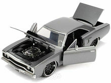 Load image into Gallery viewer, &quot;Fast &amp; Furious&quot; Dom&#39;s Plymouth Road Runner 1:24 Scale - Jada Diecast Model Car (Grey)