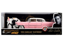 Load image into Gallery viewer, &quot;ELVIS&quot; - 1955 Cadillac Fleetwood w/ Elvis Figure 1:24 Scale - Jada Diecast Model