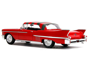 "A Nightmare On Elm Street" - 1958 Cadillac Series 62 w/ Freddy Figure 1:24 Scale - Jada Diecast Model Car