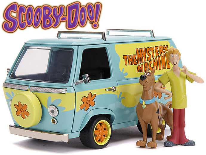 Mystery Machine w/ Scooby-Doo & Shaggy Figures 1:24 Scale - Jada Diecast Model