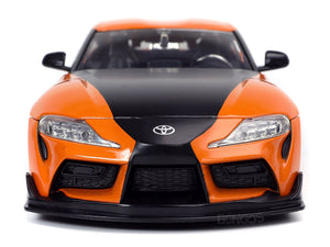 "Fast & Furious" Han's 2020 Toyota Supra 1:24 Scale - Jada Diecast Model Car (Orange)
