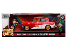 Load image into Gallery viewer, &quot;Lucky Charms&quot; 1959 Ford Anglia w/ Lucky The Leprechaun Figure 1:24 Scale - Jada Diecast Model