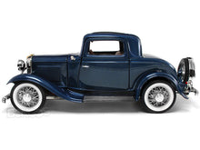 Load image into Gallery viewer, 1932 Ford Coupe (3 Window) 1:18 Scale - Yatming Diecast Model Car (Blue)