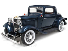 Load image into Gallery viewer, 1932 Ford Coupe (3 Window) 1:18 Scale - Yatming Diecast Model Car (Blue)