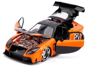 "Fast & Furious" Han's Mazda RX-7 1:24 Scale - Jada Diecast Model Car (Orange)