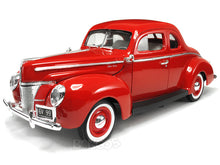 Load image into Gallery viewer, 1940 Ford Deluxe Coupe 1:18 Scale - MotorMax Diecast Model Car (Red)