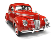 Load image into Gallery viewer, 1940 Ford Deluxe Coupe 1:18 Scale - MotorMax Diecast Model Car (Red)