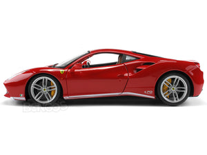 Ferrari 488 GTB "The Schumacher 70th Anniversary" 1:18 Scale - Bburago Diecast Model (Red/White)