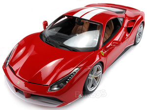 Ferrari 488 GTB "The Schumacher 70th Anniversary" 1:18 Scale - Bburago Diecast Model (Red/White)